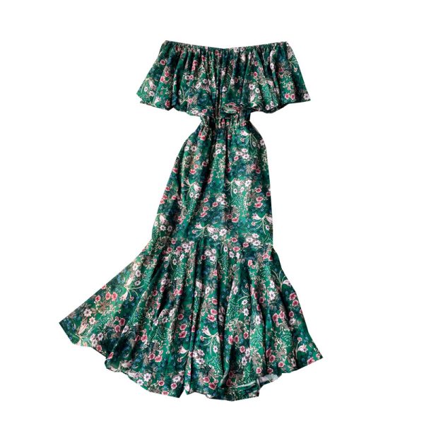 New closed wipes bosom fishtail skirt waist broken beautiful chiffon dress strapless dress for a holiday - Image 6