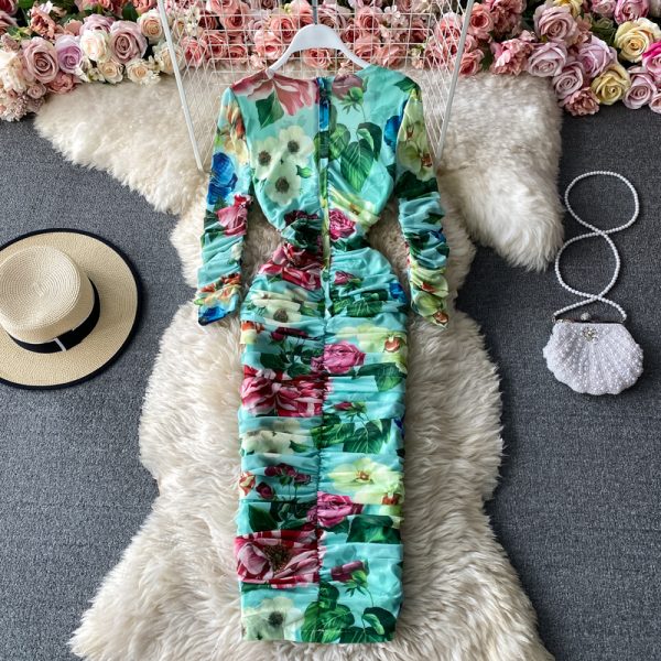 The new package buttocks of cultivate one’s morality dress in the spring and autumn fashion knee-length dress - Image 4
