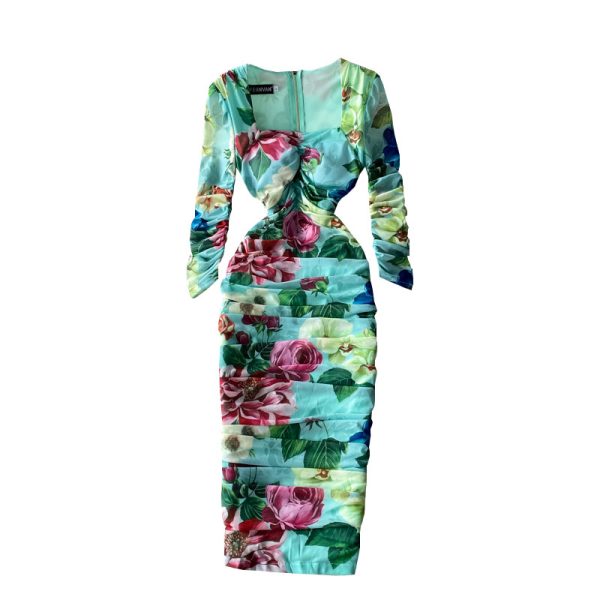 The new package buttocks of cultivate one’s morality dress in the spring and autumn fashion knee-length dress - Image 6