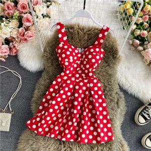 Temperament tartan dress tall waist sleeveless fashionable nightclub strapless wave with A word skirt condole belt