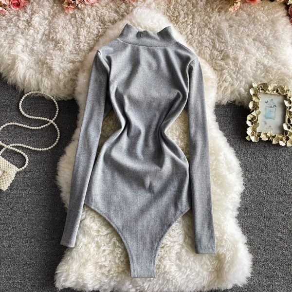 Collar T-shirt chest hollow-out cultivate one’s morality joker jumpsuits - Image 5