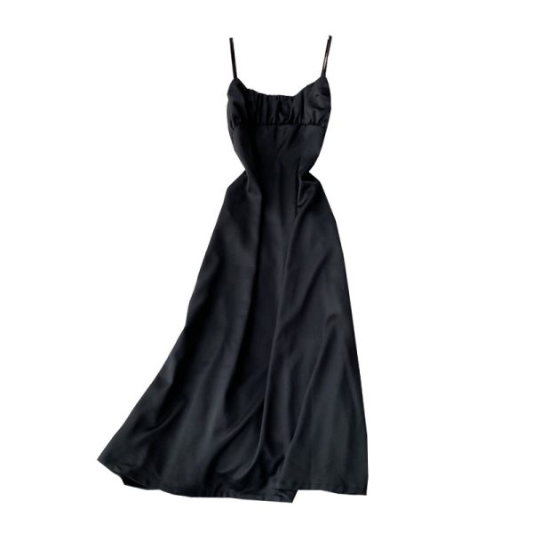 Korean Style New Girly Temperamental Base Inspirational Backless Strap Dress French Retro Tube Top Dress Goddess Temperament - Image 6