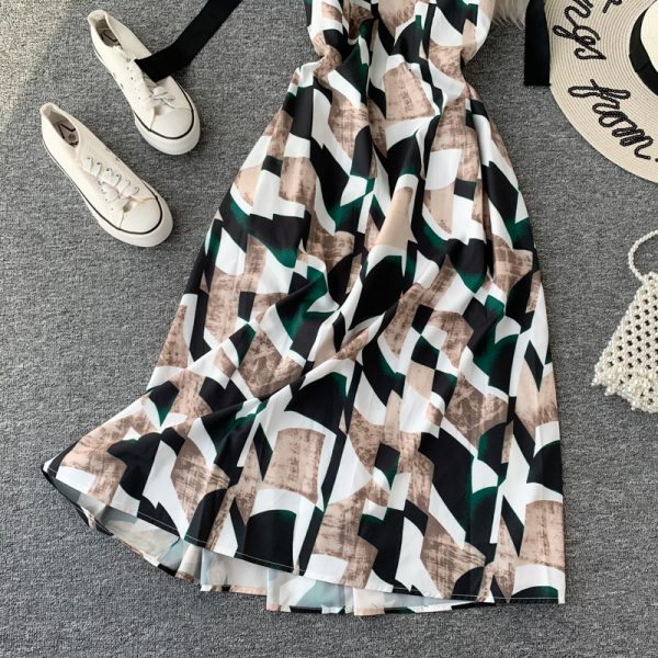 Bali Beach Dress Suspender Dress Vintage Bohemian Dress Women’s Seaside Holiday Loose Backless Dress - Image 5
