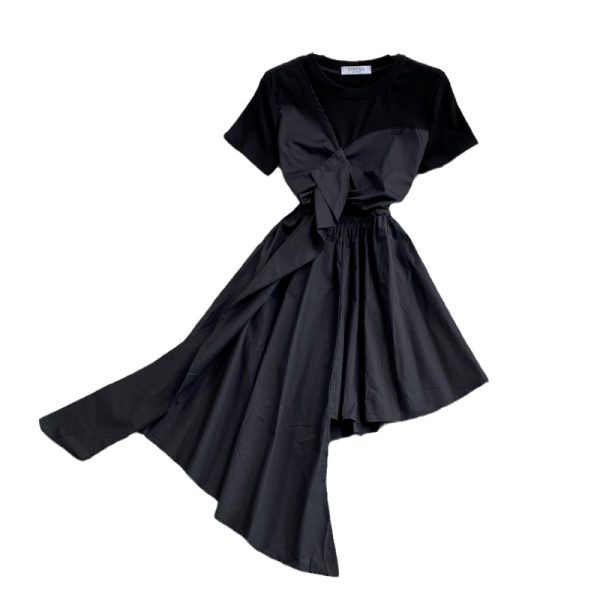 summer New French Minority Sweet Kikyou Dress Small Irregular White Skirt Female Fashion - Image 6