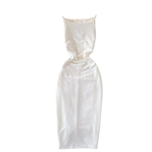High-end temperament ladies sleeveless dress women summer new Korean version of the waist and thin hip dress dress - Image 6