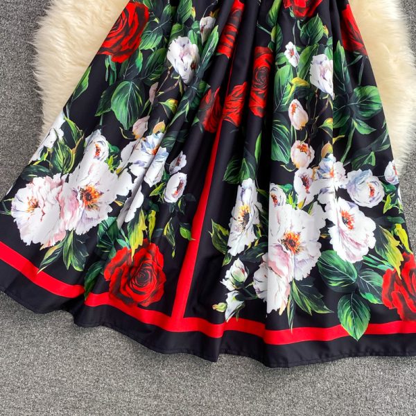 Elegant Graceful Slim Fit Slim Backless Suspender Skirt Summer New Goddess Temperament Tight Waist Mid-Length A- line Skirt - Image 4