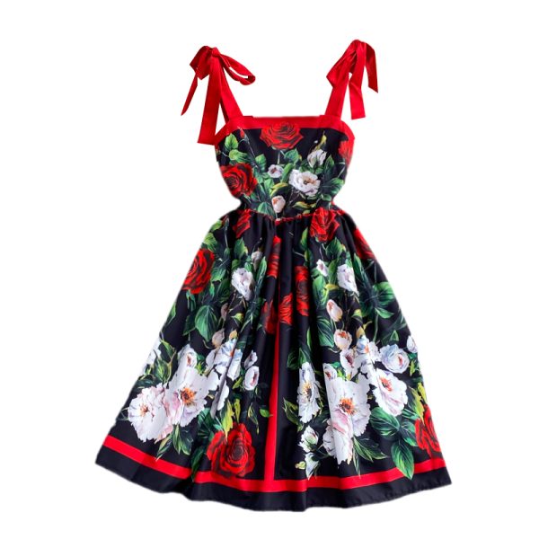 Elegant Graceful Slim Fit Slim Backless Suspender Skirt Summer New Goddess Temperament Tight Waist Mid-Length A- line Skirt - Image 6