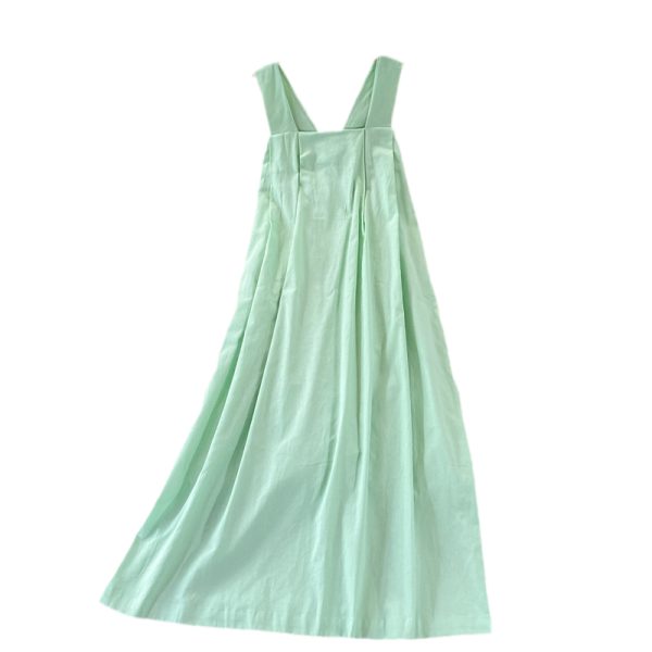 New Lightly Mature Loose Big Hem Strap Long Dress French First Love Summer Seaside Vacation Backless Dress Women - Image 6