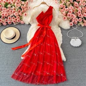 Evening dress aura queen banquet temperament ladies oblique collar unilateral off-shoulder dress elegant long skirt